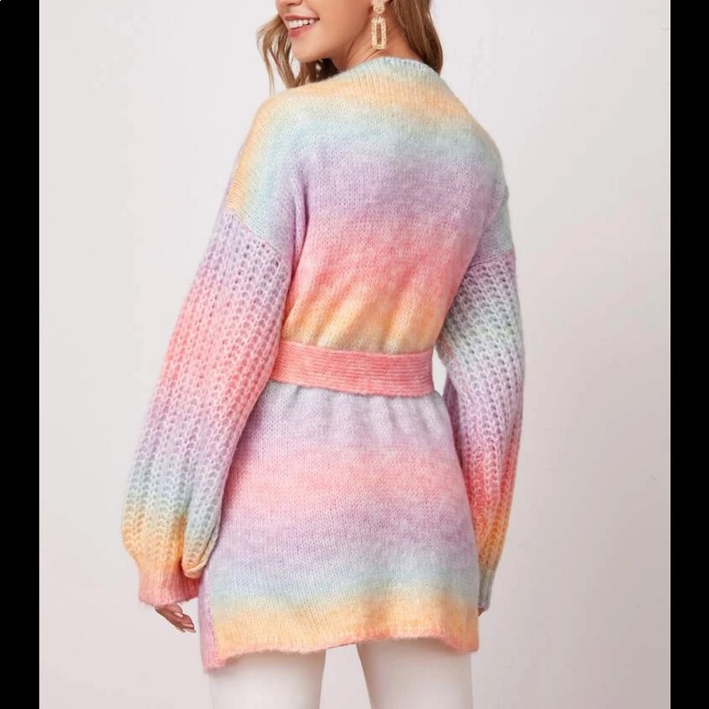 Pastel rainbow kimono cardigan - Picture 5 of 6